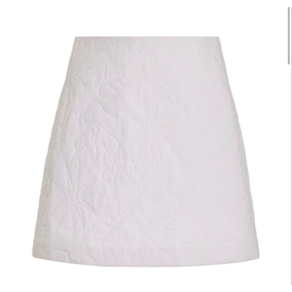 ALBUS LUMEN Ivy Quilted Cotton Mini Skirt NWT Size Australia 16/ US 12
